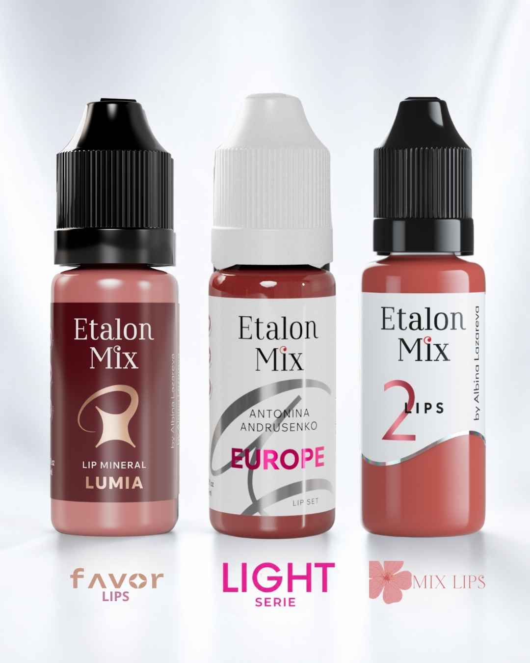 Pigmenti Etalon Mix per labbra delle linee Favor Lips, Light Series e Mix Lips