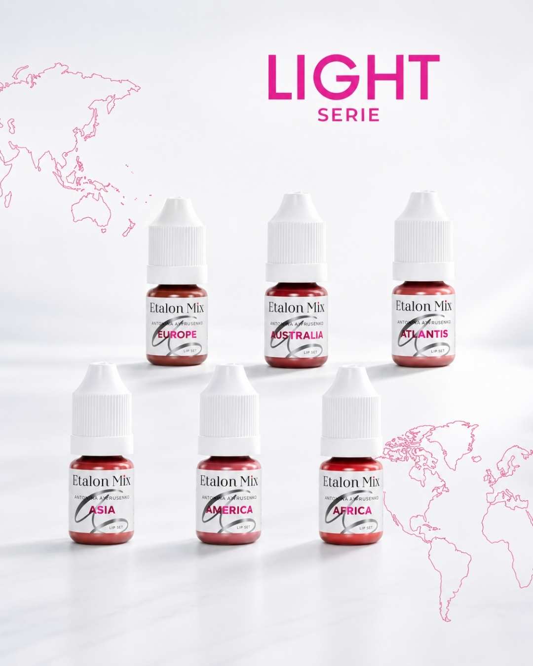 Collezione Etalon Mix Mix Lips con pigmenti labbra numeri da 1 a 7