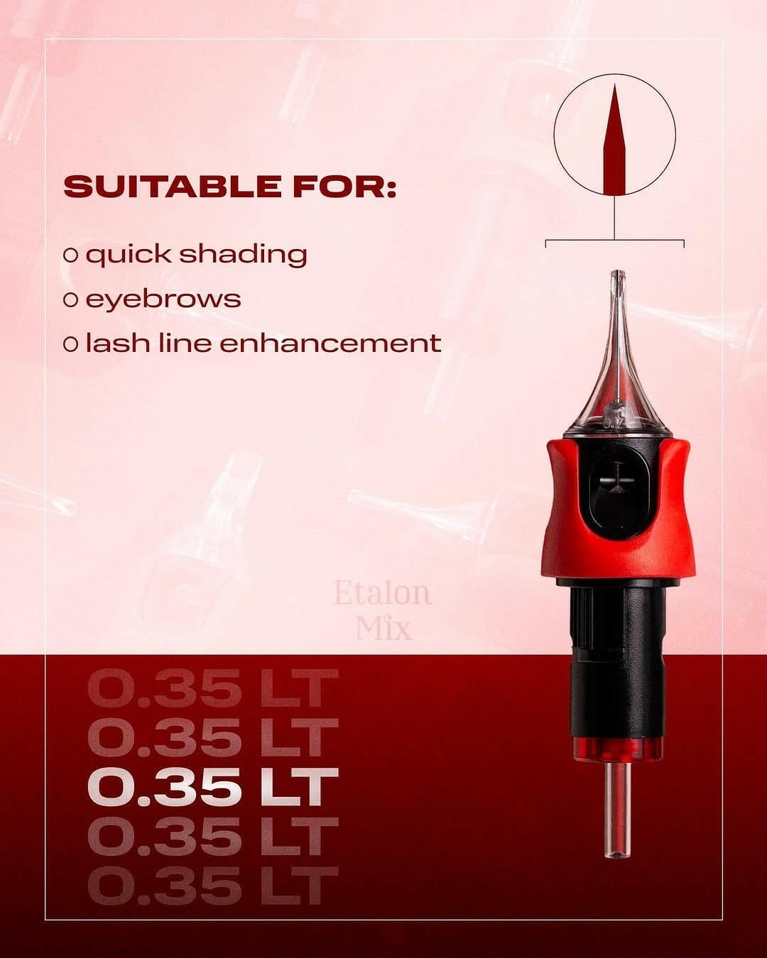 Etalon Mix Agujas Maquillaje Permanente Round Liner