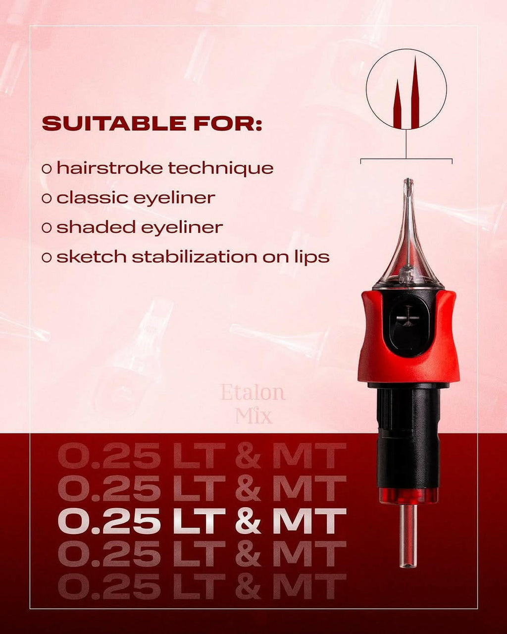 Etalon Mix Agujas Maquillaje Permanente Round Liner