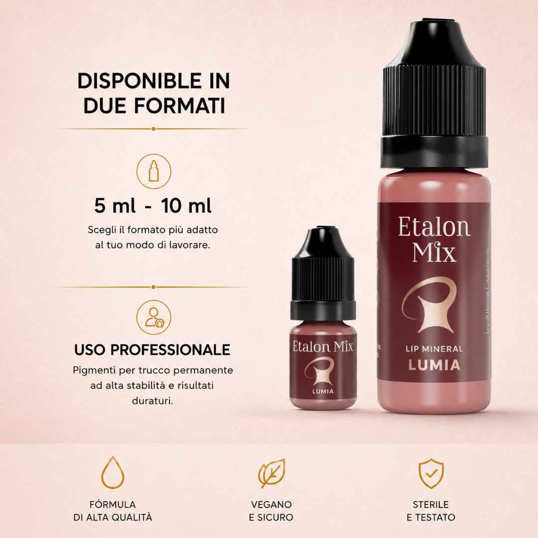 Etalon Mix Favor Lumia pigmento marrón violeta frío para labios PMU
