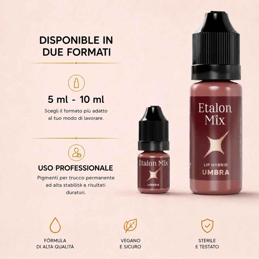 Etalon Mix Favor Umbra modificador marrón oscuro frío para labios PMU