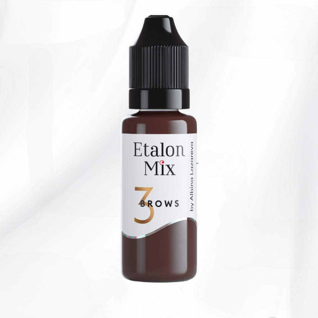 Etalon Mix Etalon Mix Hybrid Brows Trio – dettaglio palette coordinata per sopracciglia PMU