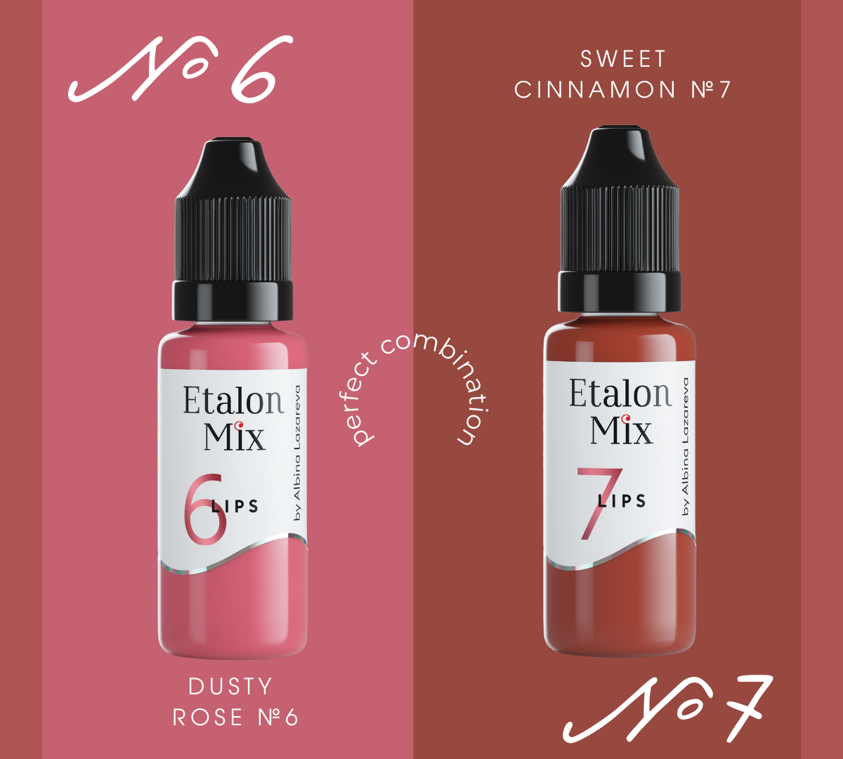 Etalon Mix Sweet Cinnamon Nº7 – dettaglio prodotto rosa cannella rosso-marrone