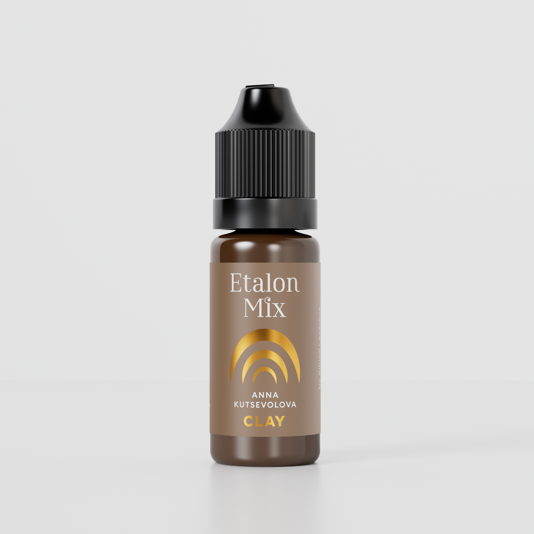 Etalon Mix Clay – pigmento marrone argilla per sopracciglia PMU